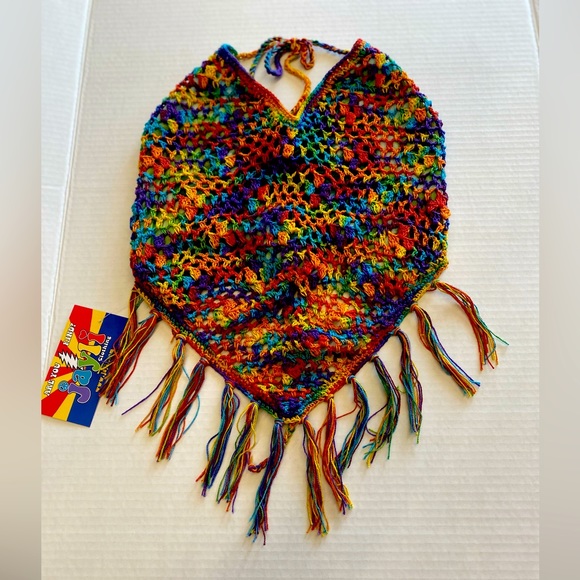 Jayli Tops - Crochet top, multicolor, one size fits all , never used w tags